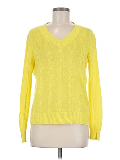 Pre-owned Brooks Brothers Pullover Sweater In Yellow