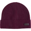 Brooks Brothers Pure Cashmere Rib Cuffed Beanie In Purple