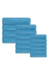 Brooks Brothers Puresoft 16-piece Turkish Cotton Towels Set In Seaglass