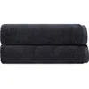 Brooks Brothers Puresoft 2-piece Turkish Cotton Bath Sheet In Anthracite