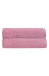 Brooks Brothers Puresoft 2-piece Turkish Cotton Bath Towel Set In Pink