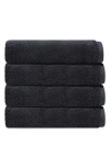 Brooks Brothers Puresoft 4-piece Turkish Cotton Bath Towel Set In Anthracite