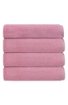 Brooks Brothers Puresoft 4-piece Turkish Cotton Bath Towel Set In Pink