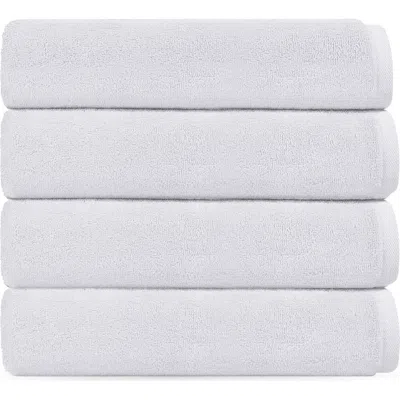 Brooks Brothers Puresoft 4-piece Turkish Cotton Hand Towels In White