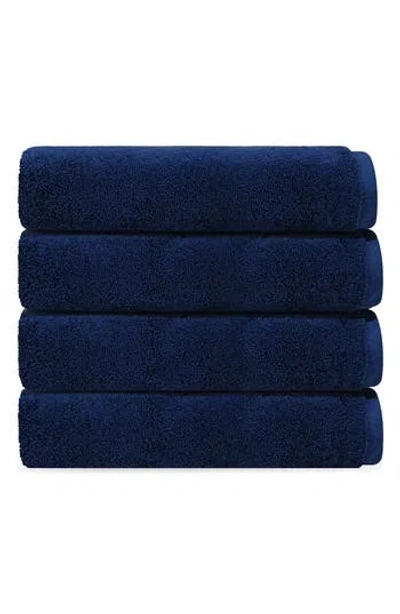 Brooks Brothers Puresoft 4-piece Turkish Cotton Towels Set In Navy