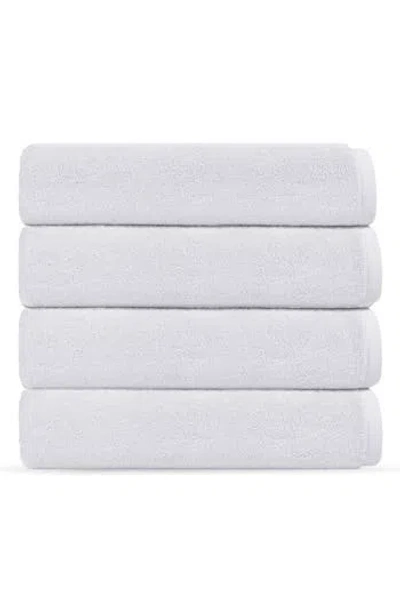 Brooks Brothers Puresoft 4-piece Turkish Cotton Wash Cloths In White