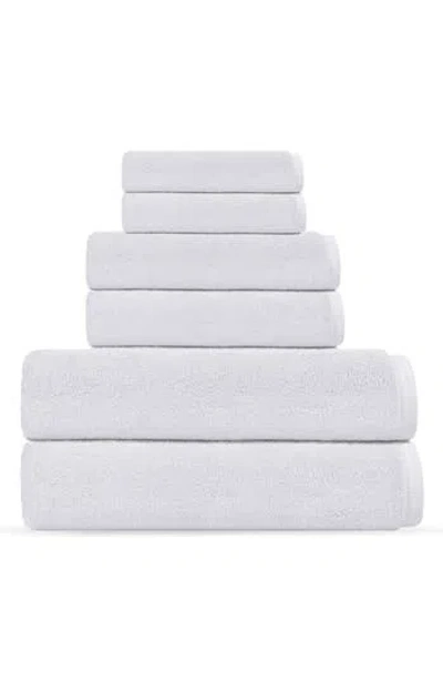 Brooks Brothers Puresoft 6-piece Turkish Towel Set In White