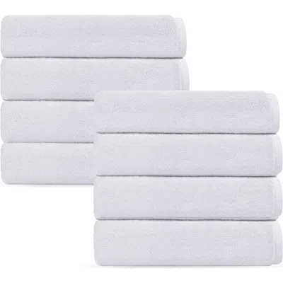 Brooks Brothers Puresoft 8-piece Turkish Cotton Hand Towels In White