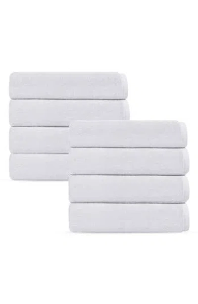Brooks Brothers Puresoft 8-piece Turkish Cotton Washcloths In White
