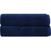 Brooks Brothers Puresoft Set Of 2 Turkish Cotton Bath Towels In Navy