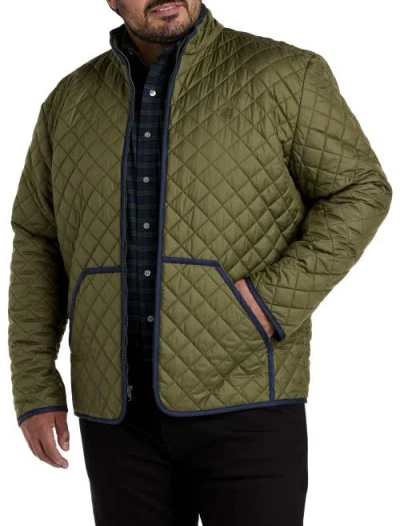 Brooks Brothers Quilted Jacket In Burnt Olive