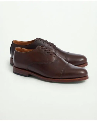 Brooks Brothers Rancourt Oxford Shoes In Brown