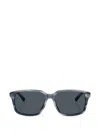 Brooks Brothers 57mm Rectangular Sunglasses In Blue