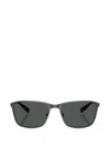 Brooks Brothers 57mm Rectangular Sunglasses In Gray