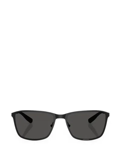 Brooks Brothers Rectangular Metal Sunglasses In Black