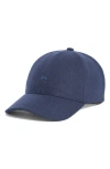Brooks Brothers Refined Wool Adjustable Baseball Cap In Blue