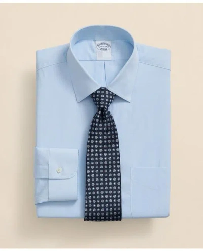 Brooks Brothers Regenerative Supima Cotton Ainsley Collar, Shirt In Blue