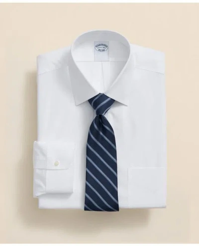 Brooks Brothers Regenerative Supima Cotton Ainsley Collar, Shirt In White