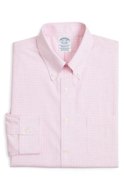 Brooks Brothers Regent Fit Non-iron Stretch Dress Shirt In Pink