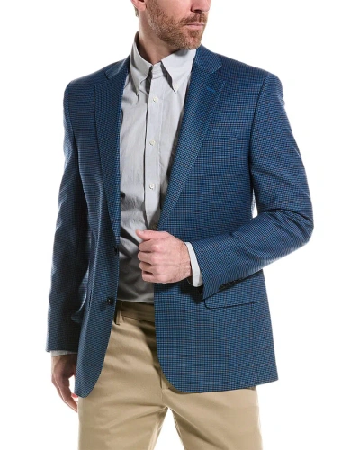 Brooks Brothers Regent Fit Wool-blend Jacket In Blue
