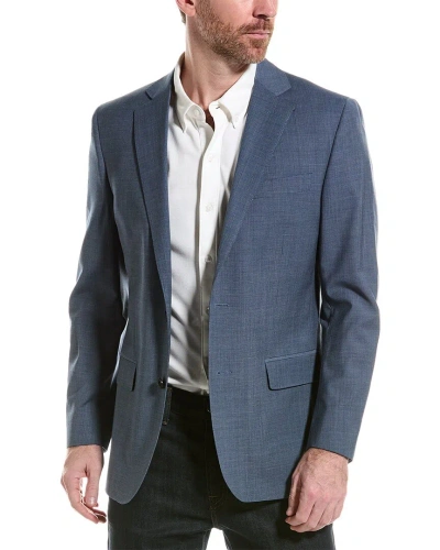 Brooks Brothers Regent Fit Wool-blend Jacket In Blue