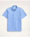 Brooks Brothers Regent Regular-fit Original Broadcloth Short-sleeve Popover Shirt In Blue