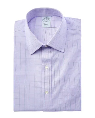 Brooks Brothers Regular Dress Shirt In Purple