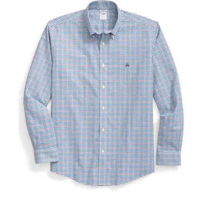 Brooks Brothers Regular Fit Check Plaid Cotton Button-down Oxford Shirt