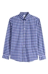 BROOKS BROTHERS BROOKS BROTHERS REGULAR FIT CHECK STRETCH COTTON BUTTON-DOWN SHIRT