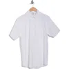 Brooks Brothers Regular Fit Cotton Seersucker Short Sleeve Button-down Shirt In White