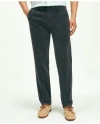 Brooks Brothers Regular Fit Cotton Wide-wale Corduroy Pants In Charcoal