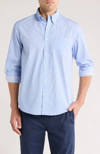 Brooks Brothers Regular Fit Ditsy Button-down Shirt In Blue