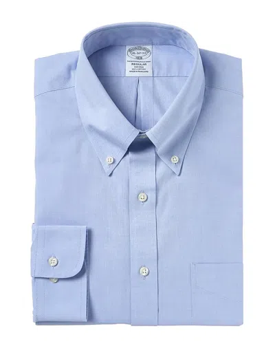 Brooks Brothers Regular Fit Dress Shirt In Blue