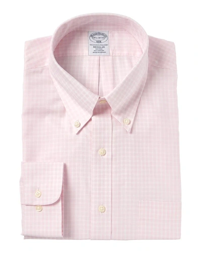 Brooks Brothers Regular Fit Dress Shirt In Pink