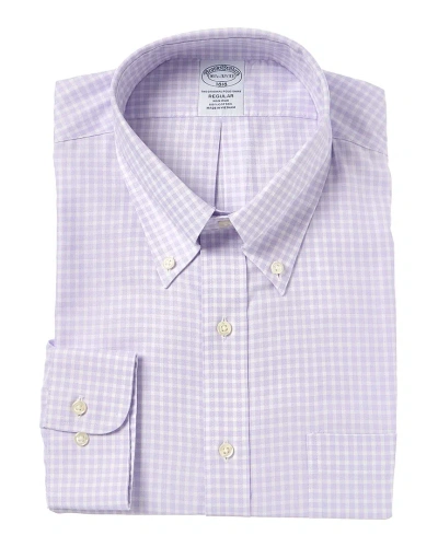 Brooks Brothers Regular Fit Dress Shirt In Purple
