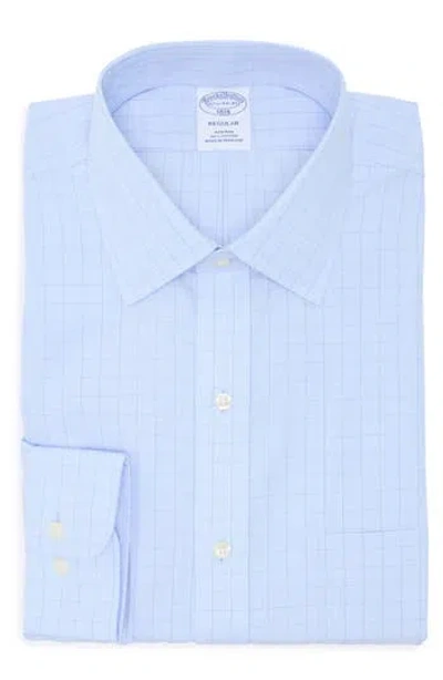 Brooks Brothers Regular Fit Grid Check Non-iron Cotton Button-down Shirt