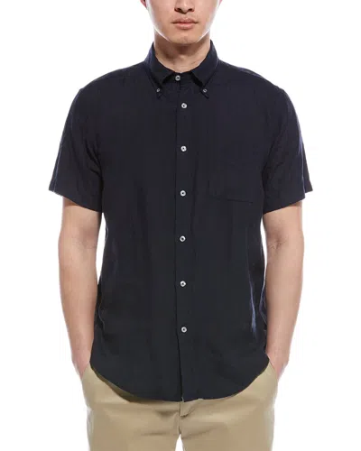 Brooks Brothers Regular Fit Linen Shirt In Blue