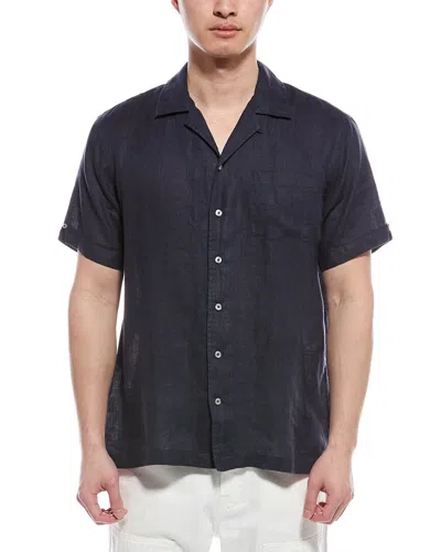 Brooks Brothers Regular Fit Linen Shirt In Blue