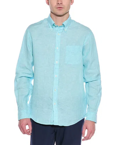 Brooks Brothers Regular Fit Linen Shirt In Blue