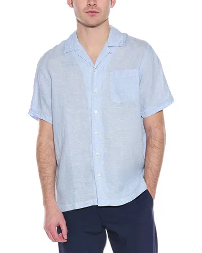 Brooks Brothers Regular Fit Linen Shirt In Blue