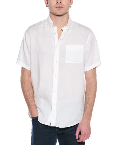 Brooks Brothers Regular Fit Linen Shirt In White