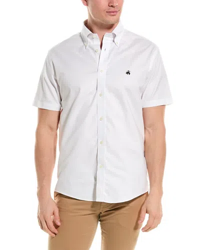 Brooks Brothers Regular Fit Oxford Shirt In White