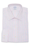 Brooks Brothers Regular Fit Plaid Cotton Dress Shirt
