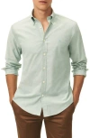 Brooks Brothers Regular Fit Solid Stretch Cotton Button-down Oxford Shirt In Solid Verdant Green