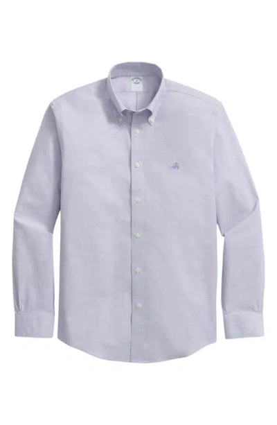 Brooks Brothers Regular Fit Stretch Cotton Button-down Shirt In Violet Tulip