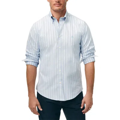 Brooks Brothers Regular Fit Stripe Oxford Non Iron Stretch Cotton Button-down Shirt In Blue Stripe