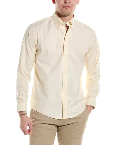 Brooks Brothers Regular Oxford Shirt In Yellow