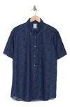 Brooks Brothers Regular Short Sleeve Cotton Button-down Shirt In Darkblues