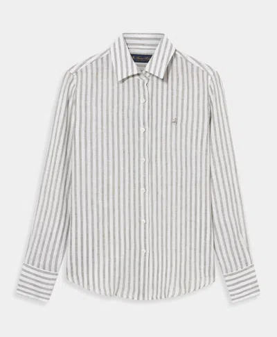Brooks Brothers Relaxed Fit Striped Linen Shirt Men's Design