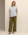 Brooks Brothers Relaxed Twill Cargo Pants In Gray